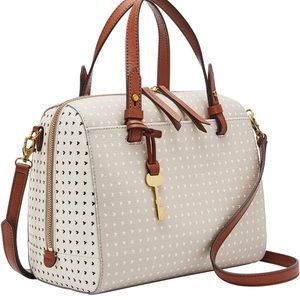 Fossil Rachel Satchel / Crossbody Purse & Wallet Set